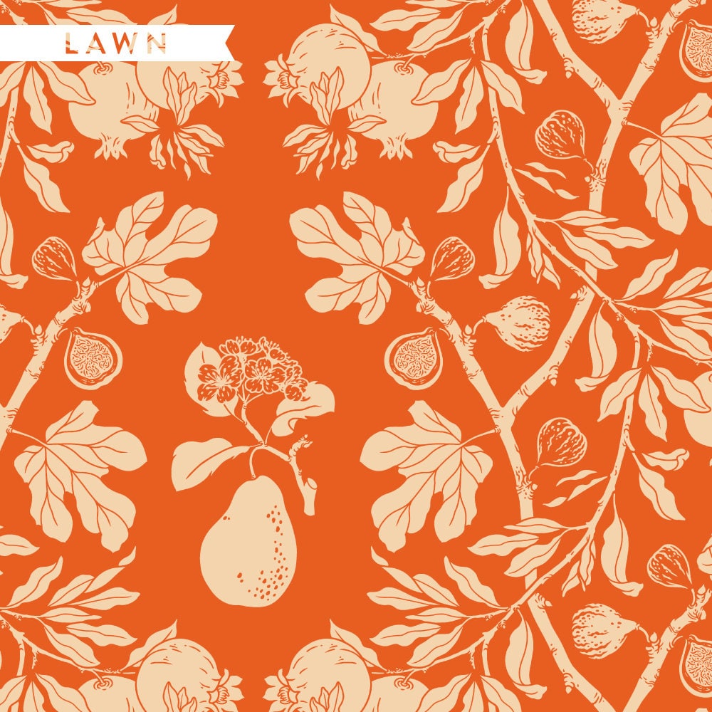 Organic (Lawn) Fabric Yardage Figs: Sunburst