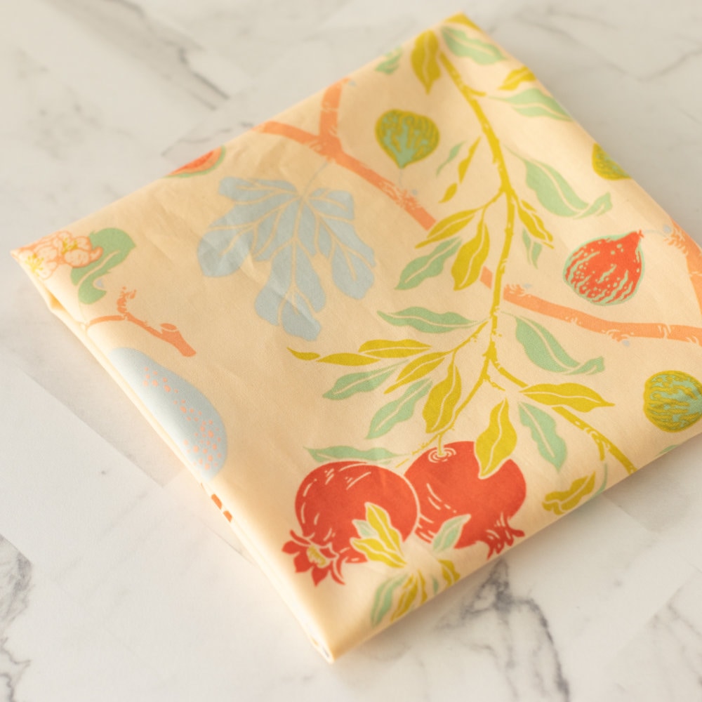 Organic Fabric Yardage Figs: Vanilla
