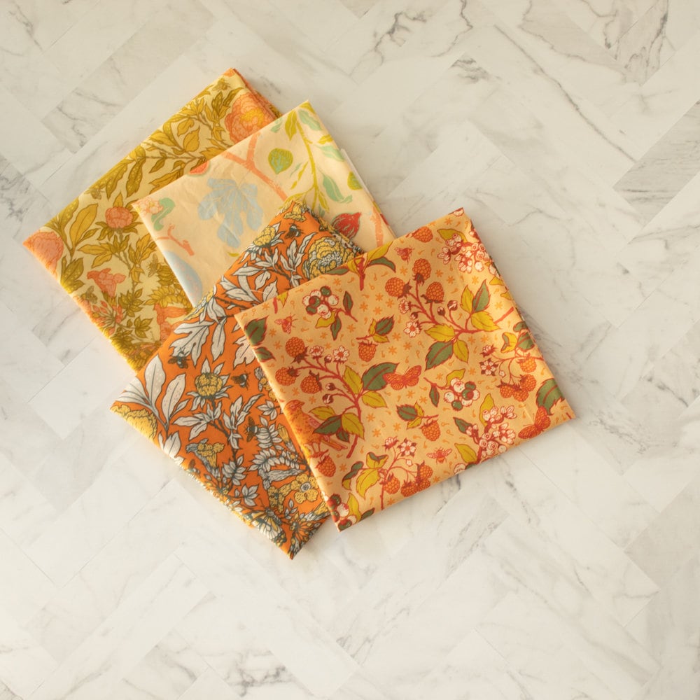 Organic Fabric Yardage Figs: Vanilla
