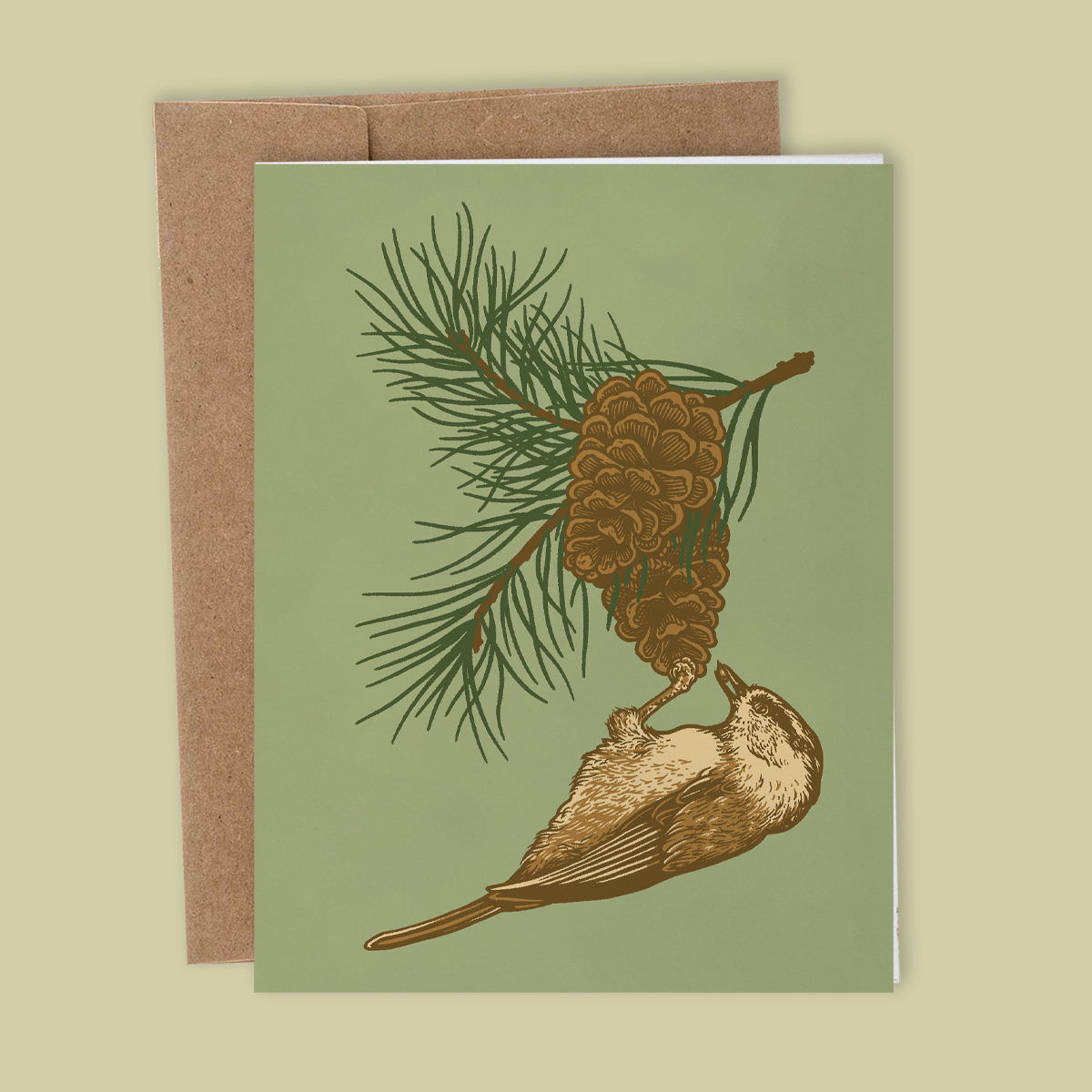 Greeting Card: Chickadee