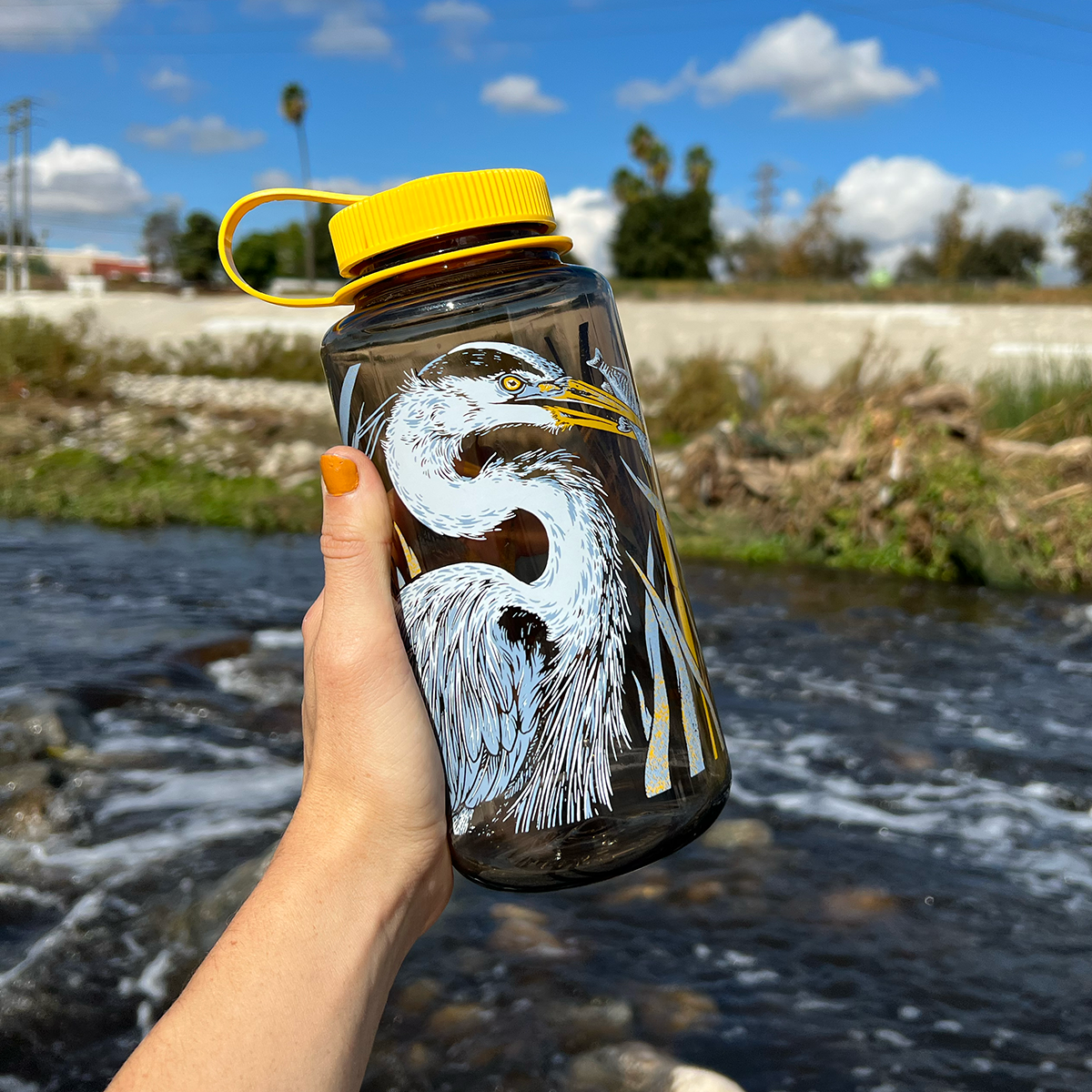 32oz Pasadena Audubon Nalgene: LA River