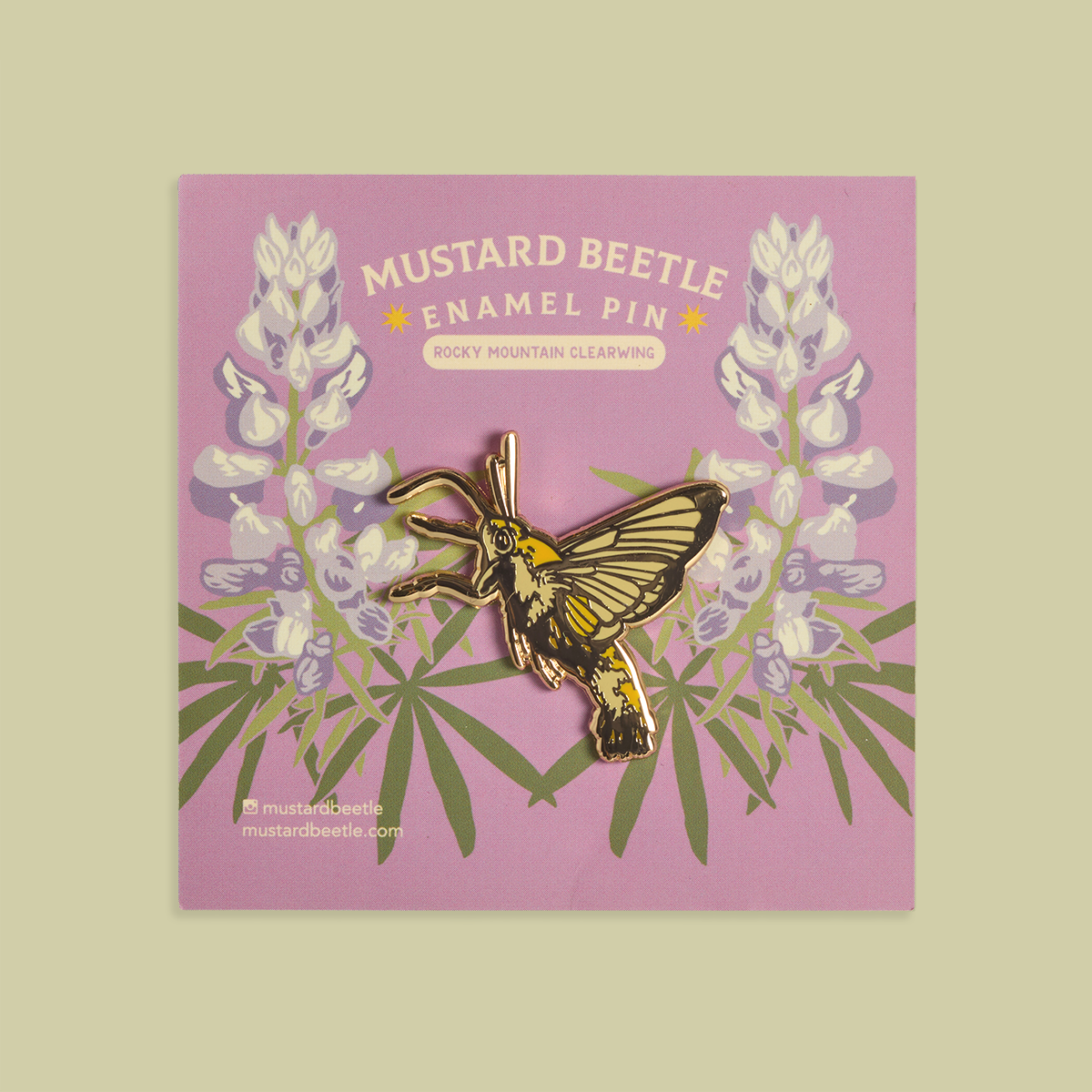 Enamel Pin: Rocky Mountain Clearwing