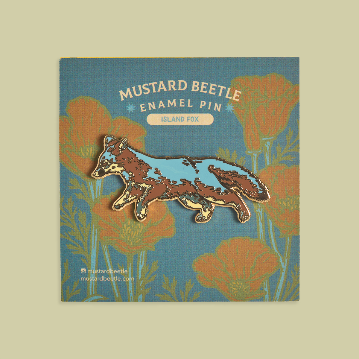Enamel Pin: Island Fox