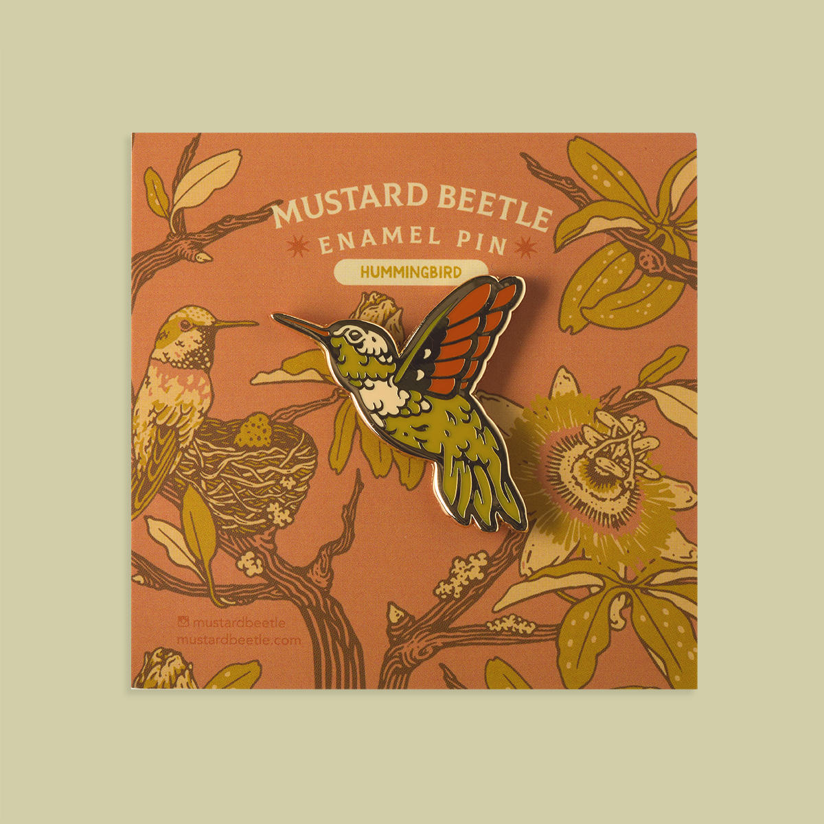 Enamel Pin: Hummingbird