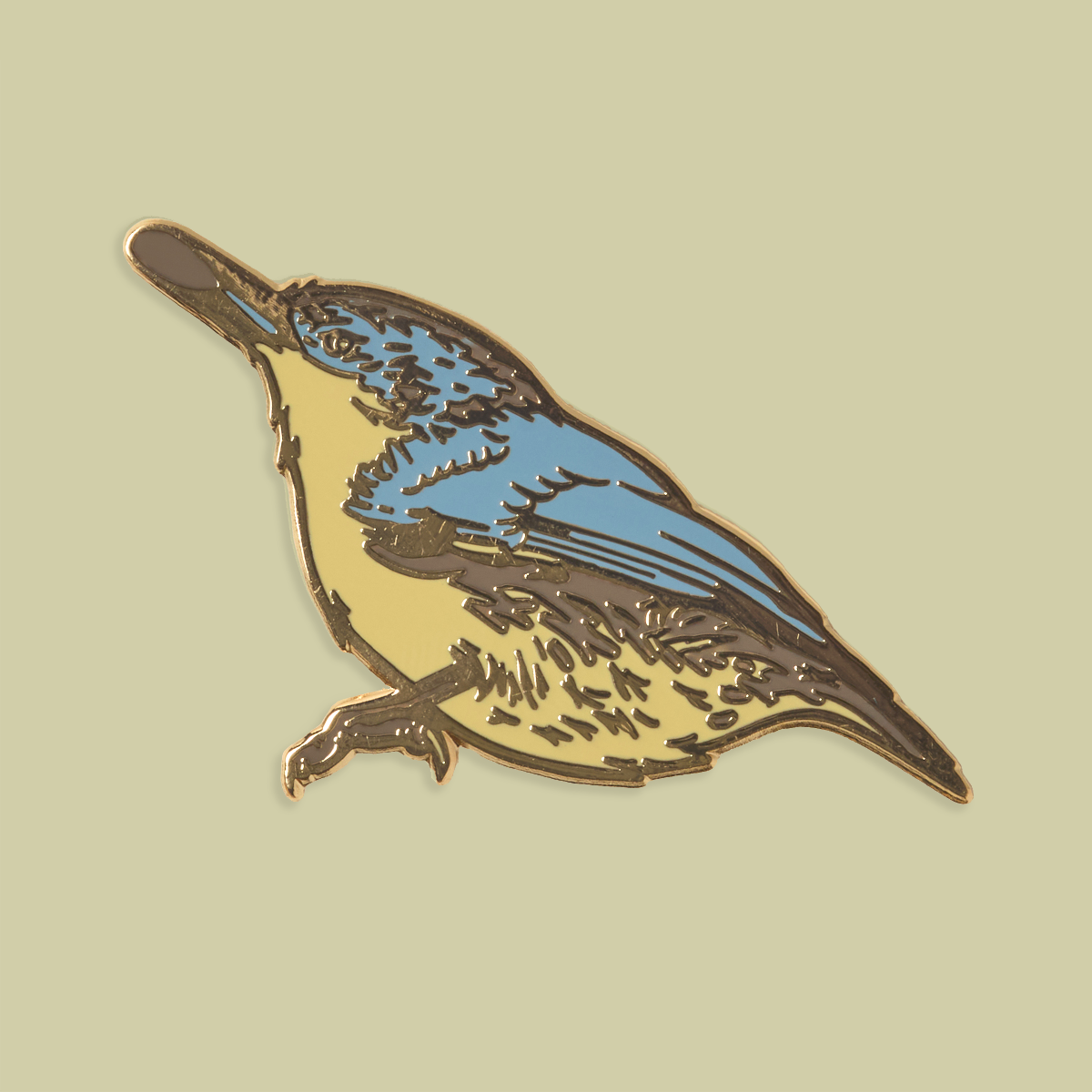Enamel Pin: Pygmy Nuthatch