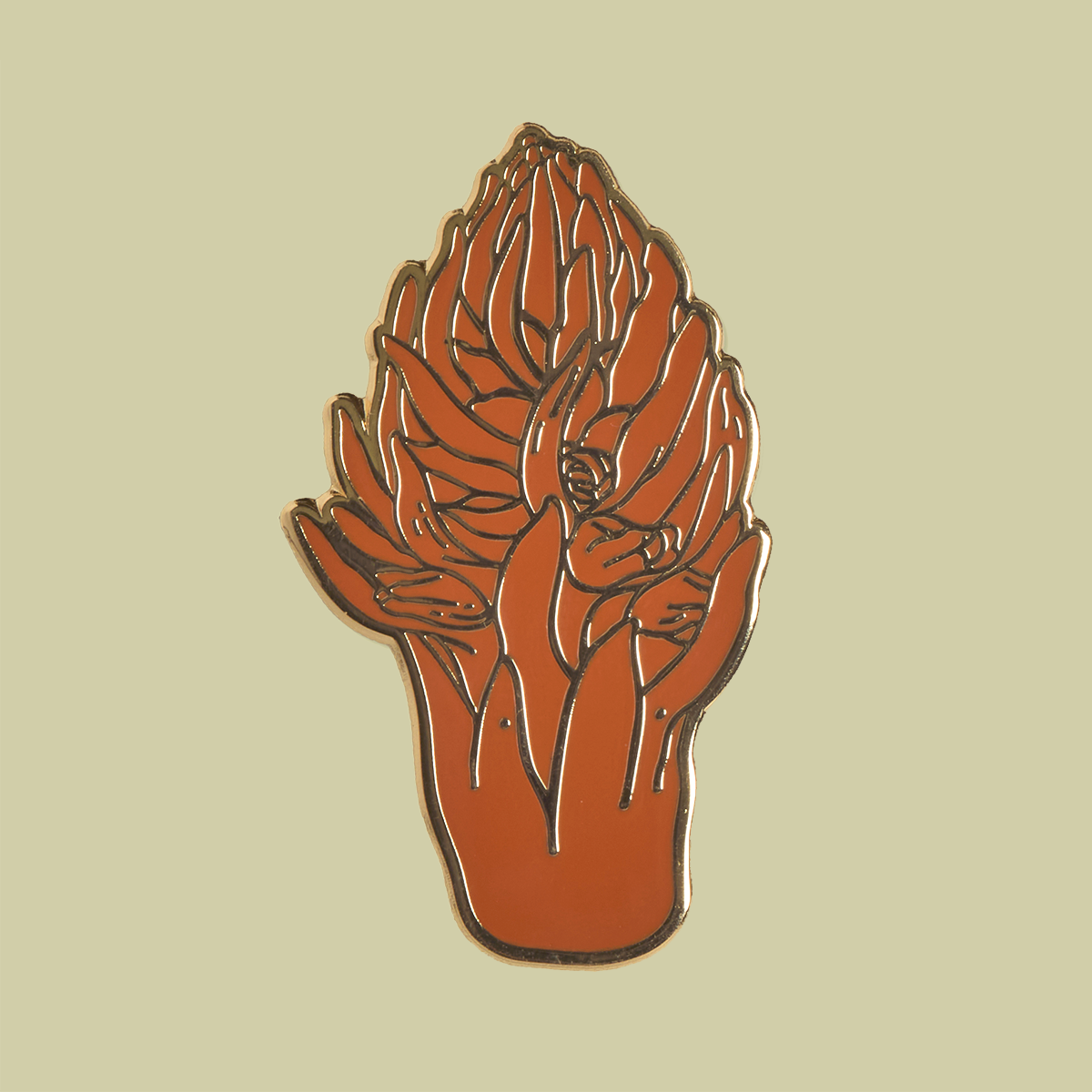 Enamel Pin: Snowplant