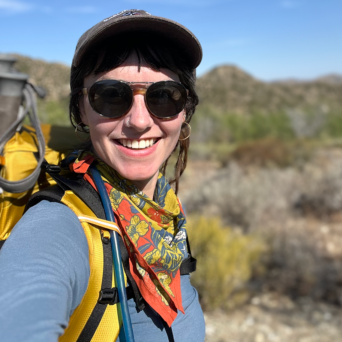 Organic Fair Trade Bandana: San Gabriel Foothills