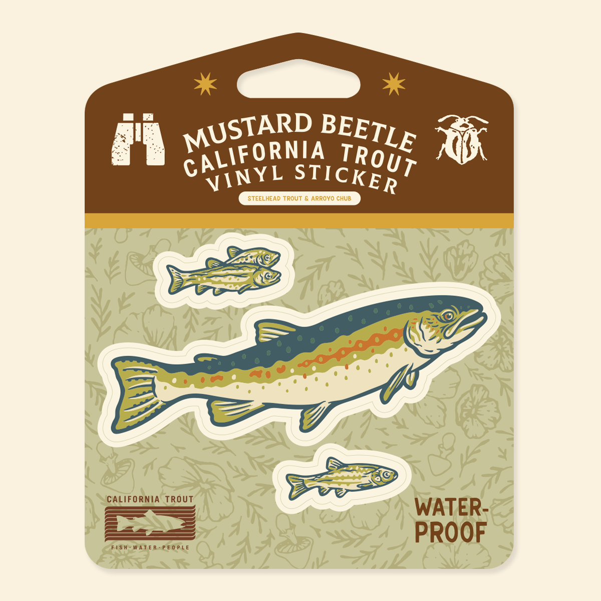Sticker: Steelhead Trout & Arroyo Chub for CalTrout