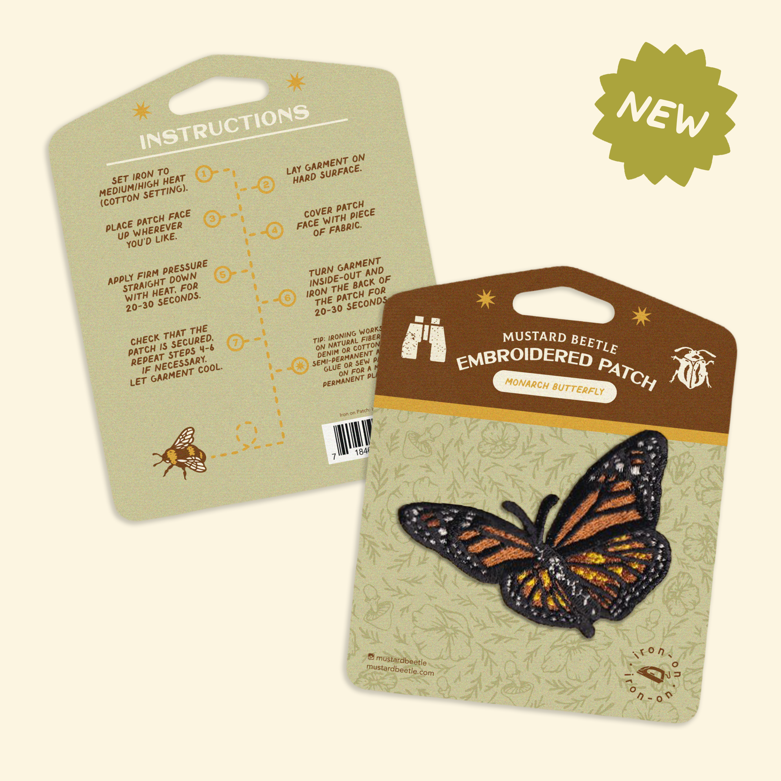 Iron on Patch: Monarch Butterfly