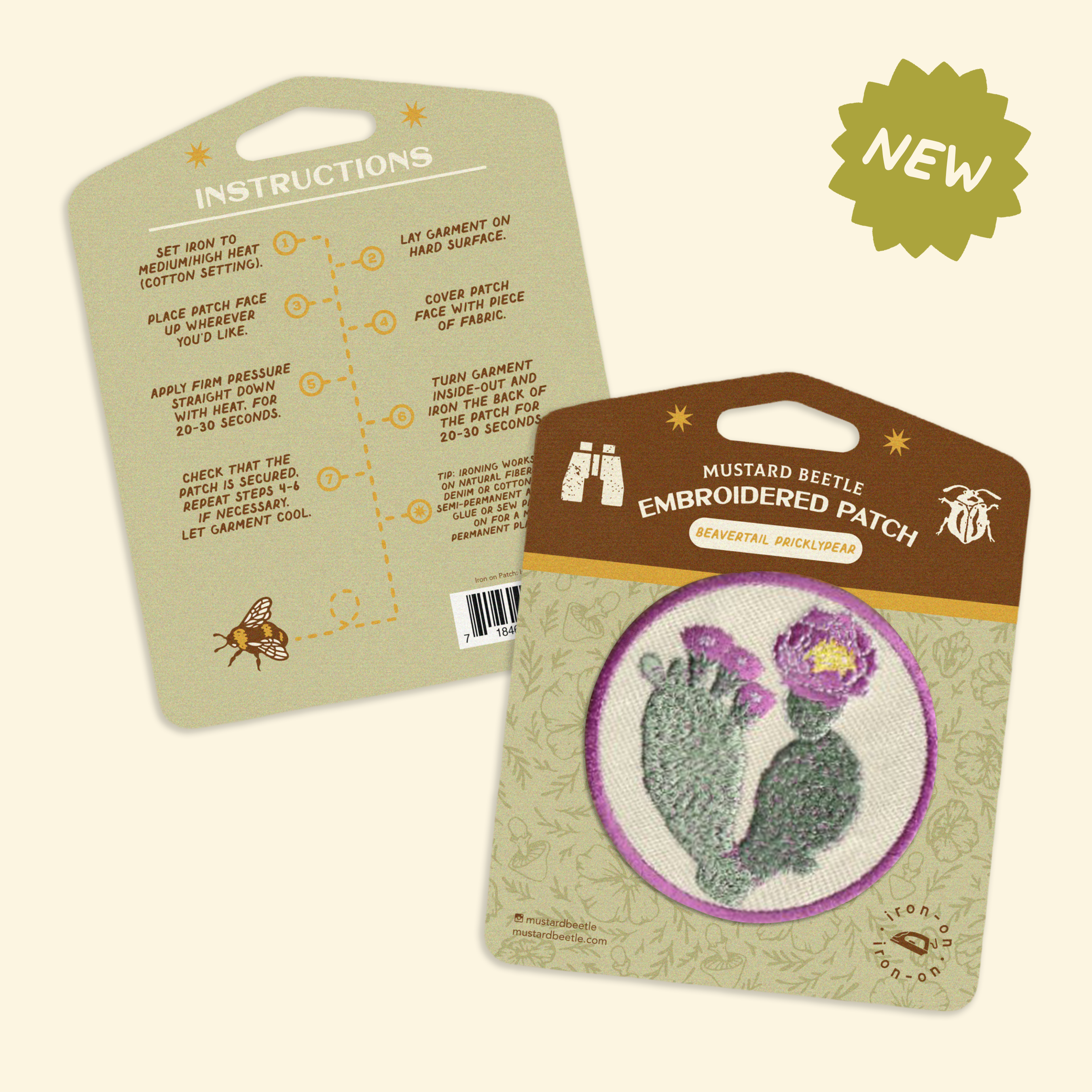 Iron on Patch: Beavertail Pricklypear