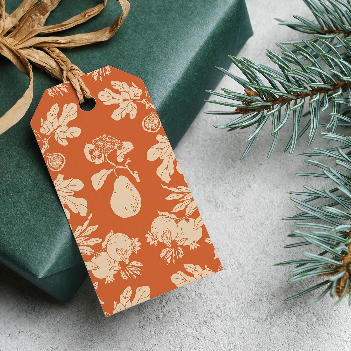 Gift Tag Set of 8: Pear