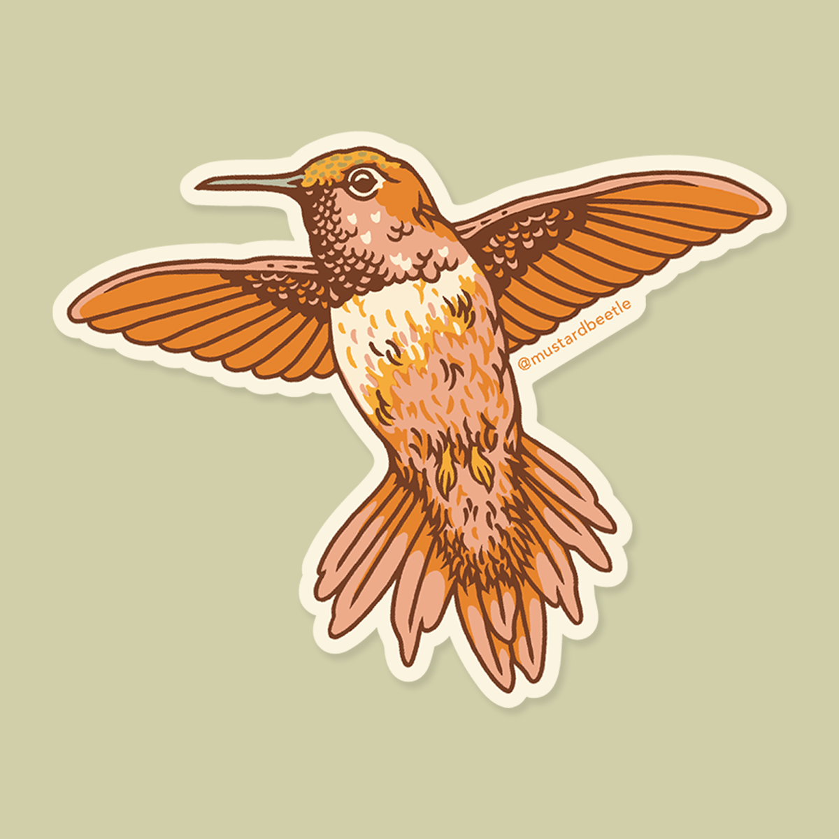 Sticker: Hummingbird (Pink)