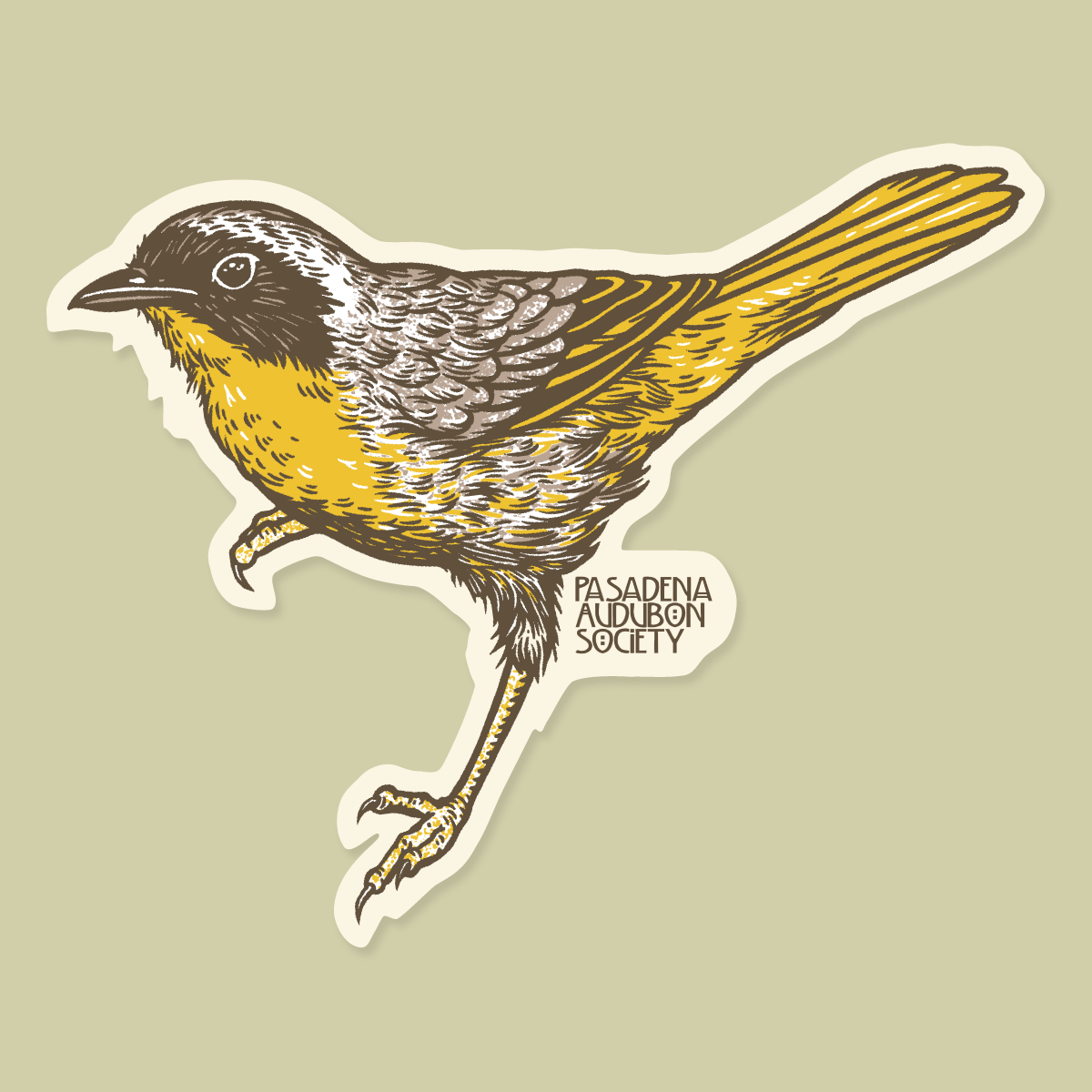 Pasadena Audubon Sticker: Common Yellowthroat