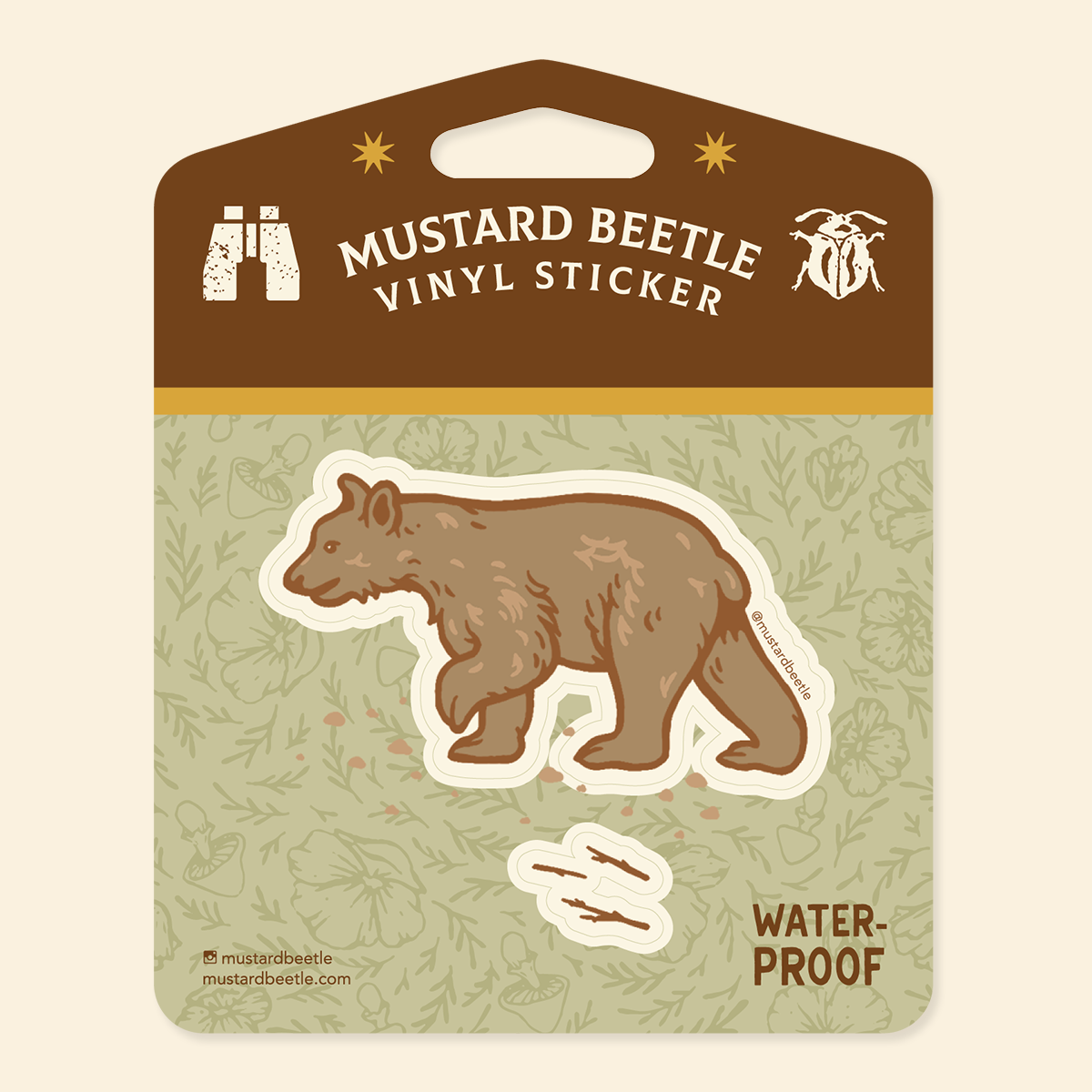 Sticker: Brown Bear