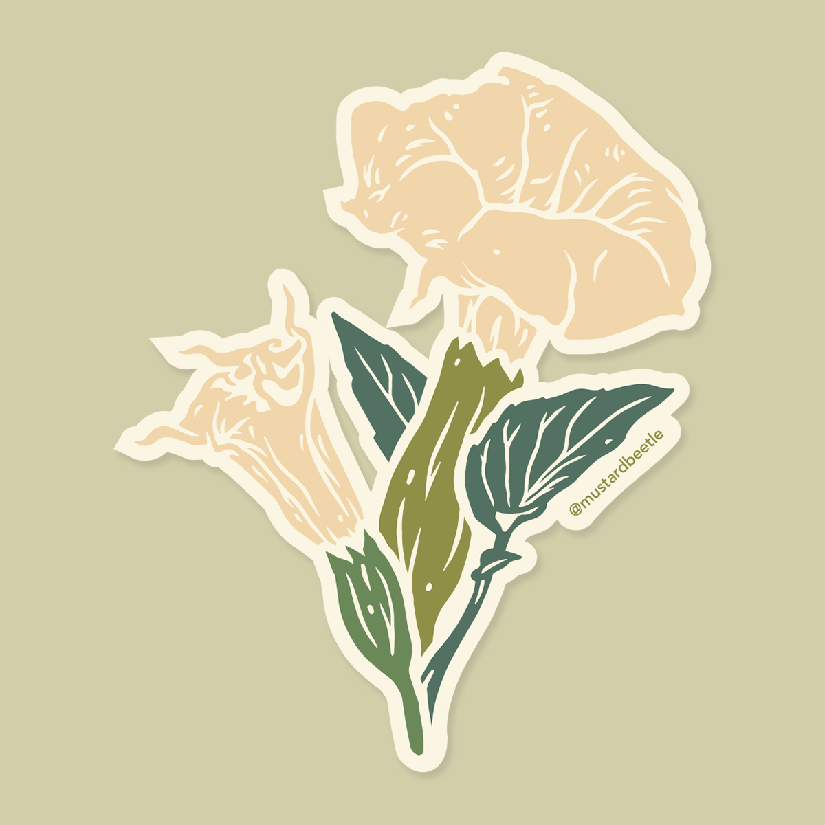 Sticker: Datura