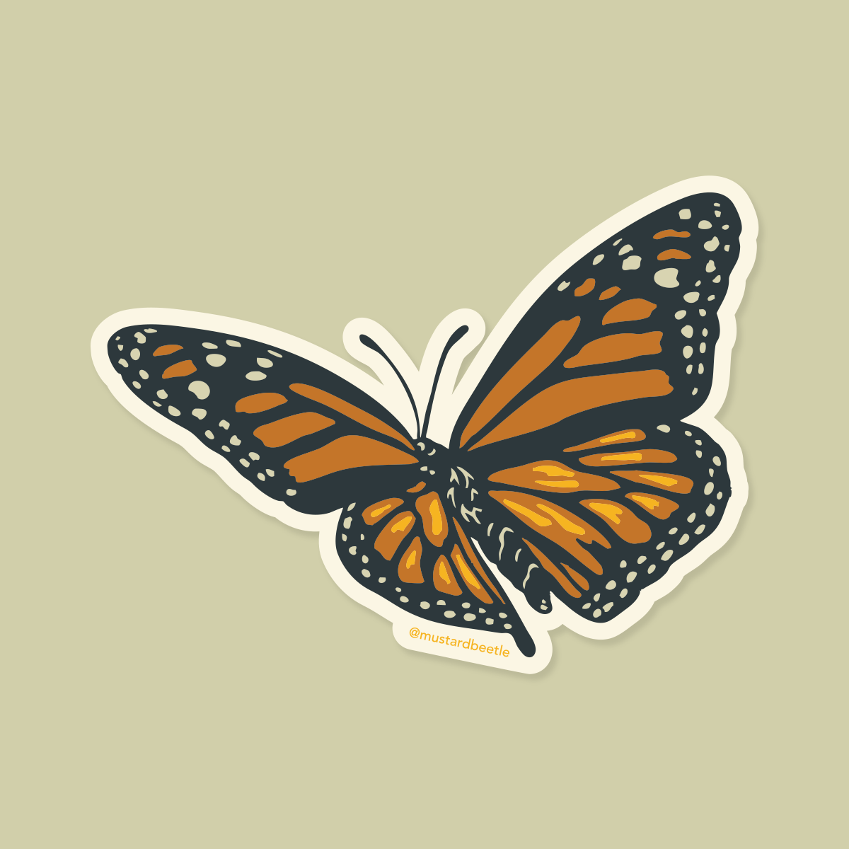 Sticker: Monarch Butterfly