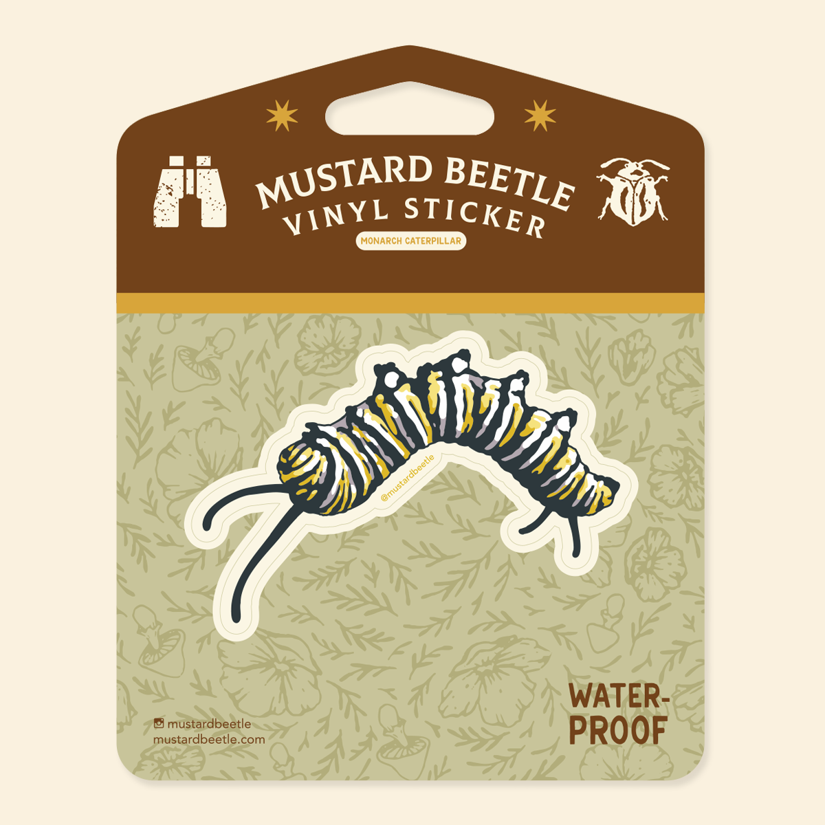 Sticker: Monarch Caterpillar
