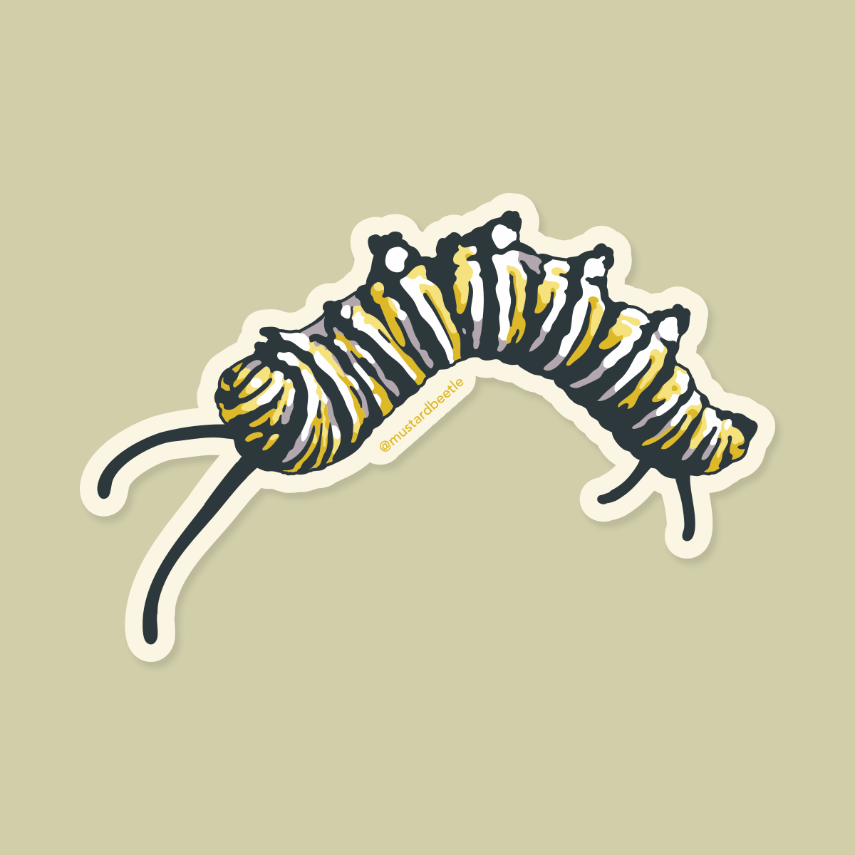 Sticker: Monarch Caterpillar