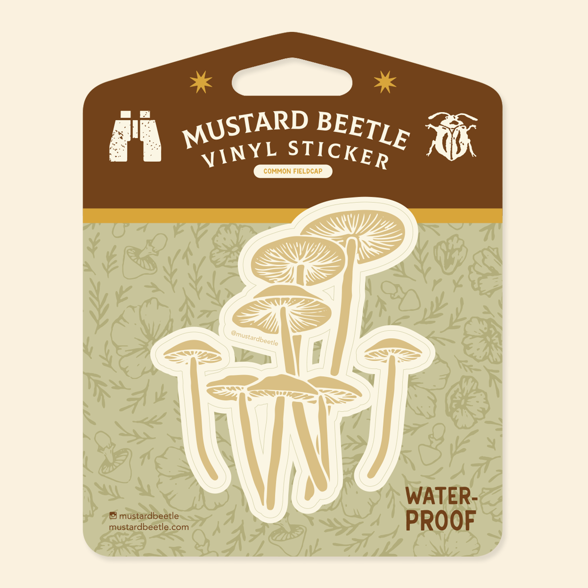 Sticker: Common Fieldcap Mushrooms