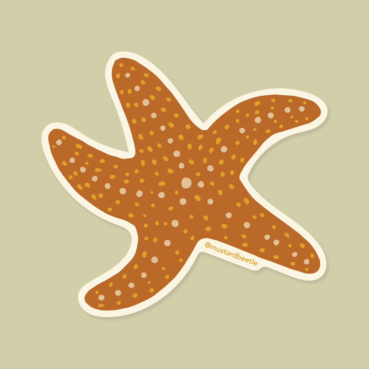 Sticker: Ochre Sea Star