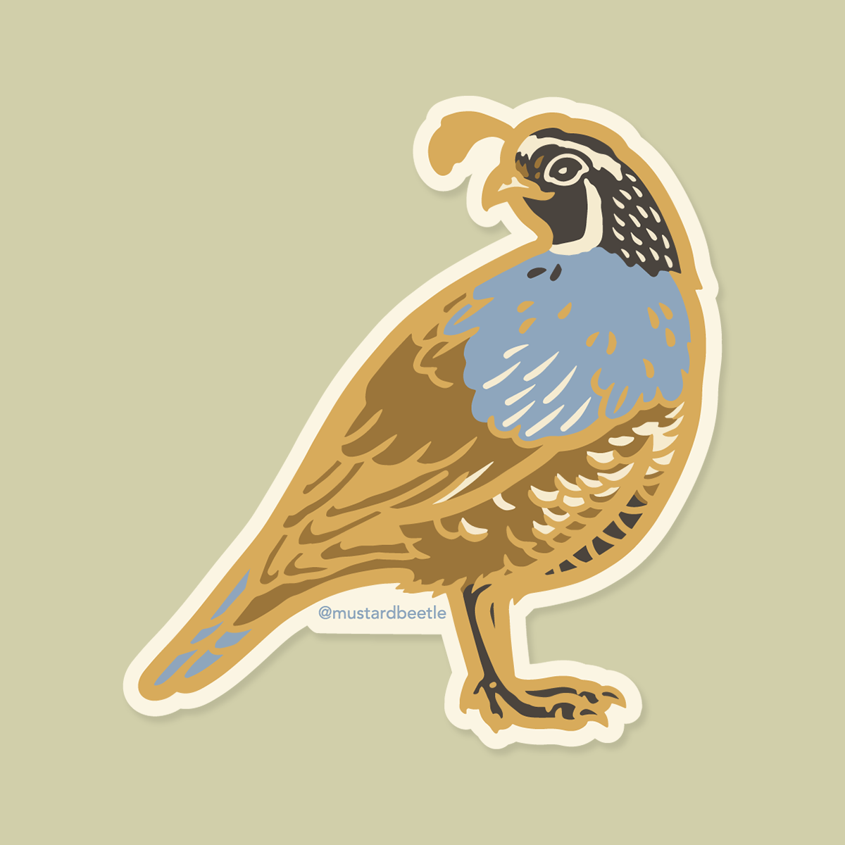 Sticker: California Quail