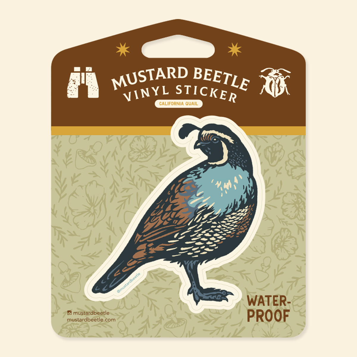 Sticker: California Quail