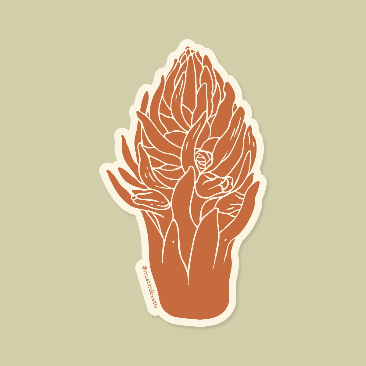 Sticker: Snowplant