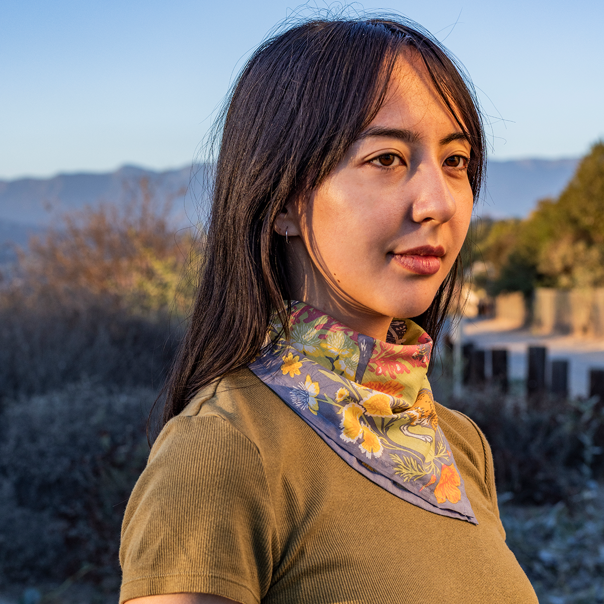 Organic Fair Trade Bandana: Carrizo Plain