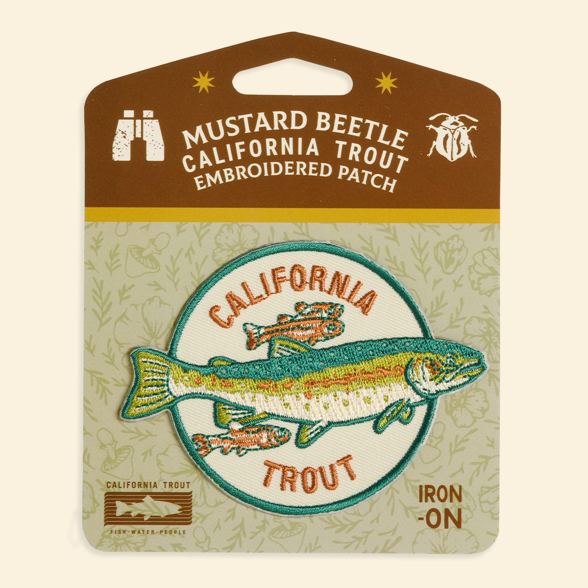 Iron on Patch: Steelhead & Arroyo Chub for CalTrout