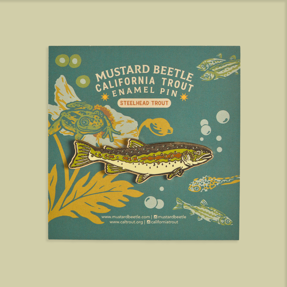 Enamel Pin: Steelhead Trout for CalTrout