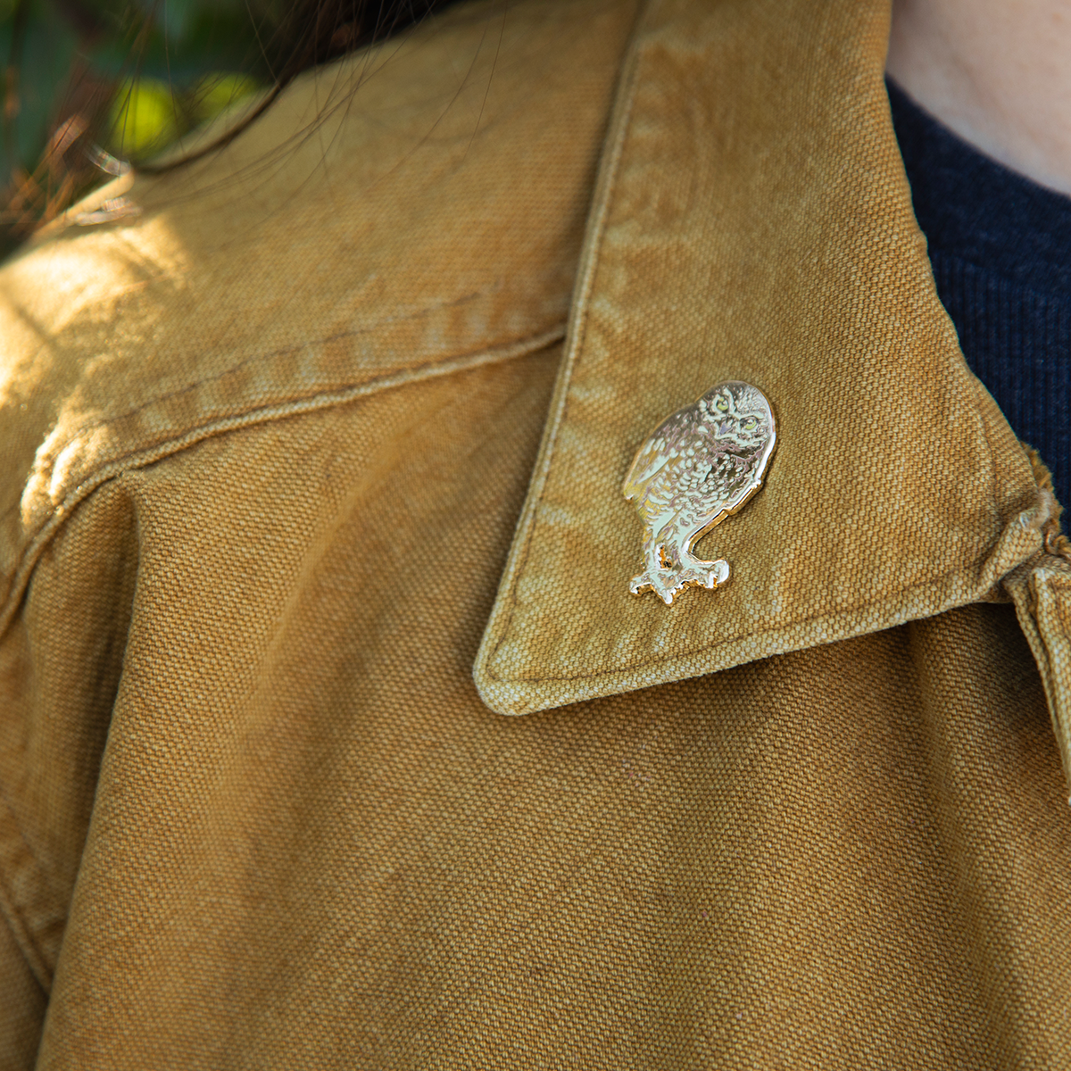 Enamel Pin: Burrowing Owl