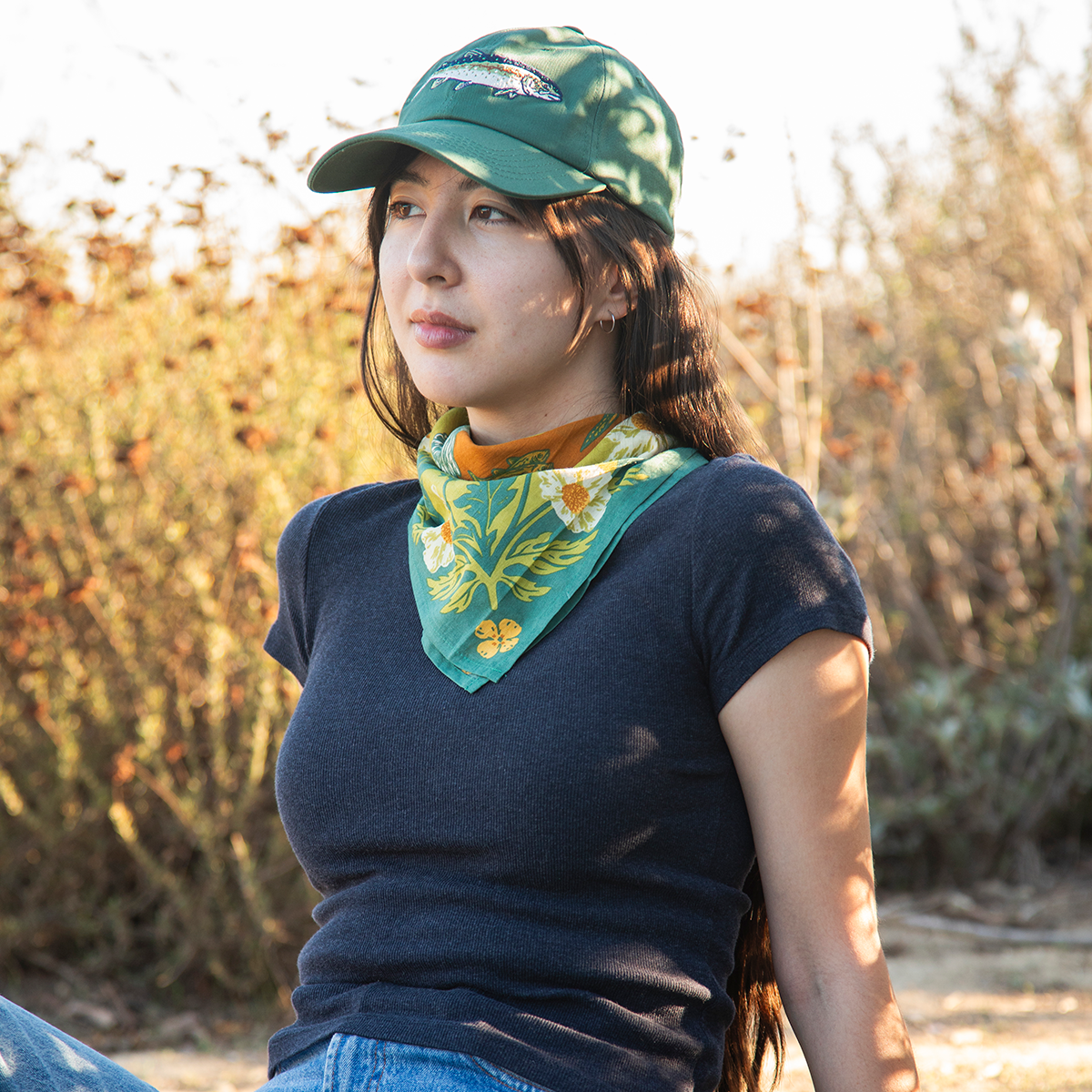 Organic Fair Trade Bandana: Malibu Creek for CalTrout
