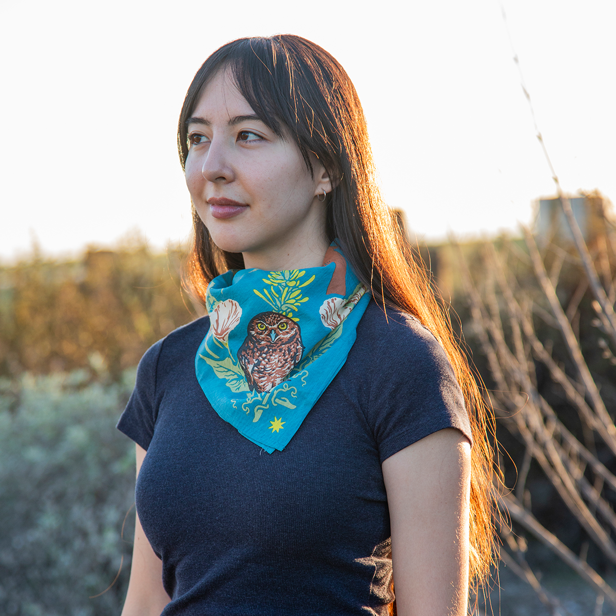 XL Organic Fair Trade Bandana: Channel Islands