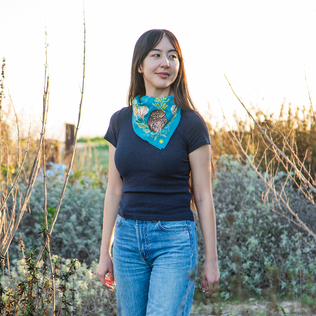 XL Organic Fair Trade Bandana: Channel Islands