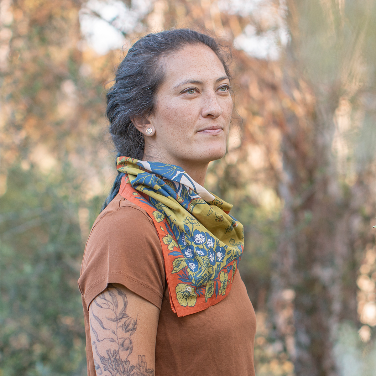 Organic Fair Trade Bandana: San Gabriel Foothills